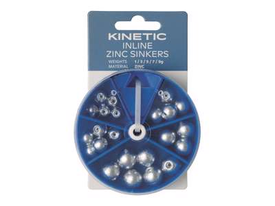KINETIC INLINE ZINC SINKERS ASSORTMENT